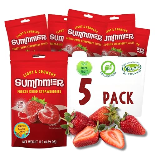 Summer Freeze Dried Strawberries - 5 Pack (55g)