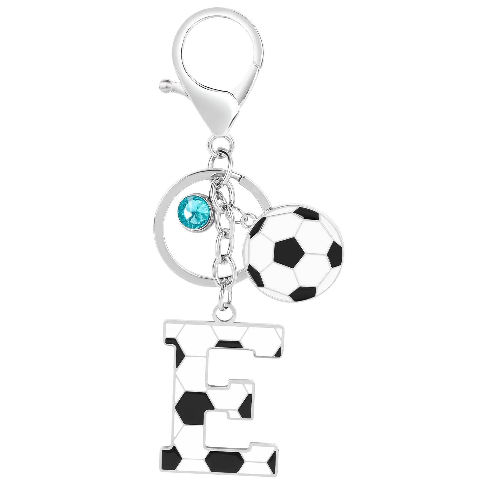 MWOOT football Soccer Design Keychain for Boys Girls, Football Lovers Pendant Gifts for Door Car Key Backpack Decor
