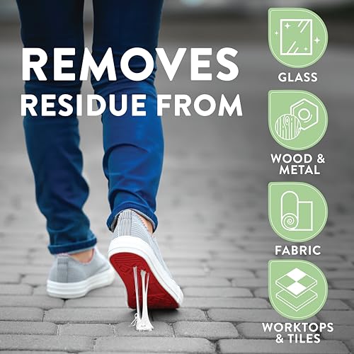 GLEAN Klebriges Zeug-Entferner-Gel-Spray | Tropffrei | Entfernt Klebeband, Etiketten, Kaugummi, Teer, Fett | Mehrere Oberflächen: Holz, Glas, Metall, Fliesen, lackierte Oberflächen | 400 ml