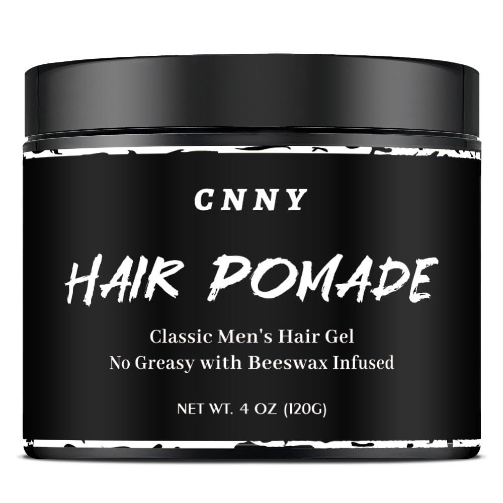 Crownnaturally CNNY Hair Pomade 4oz - Strong Hold & Medium Shine - Professional Hair Styling Wax for Men - All Hair Types - Barber Grade Pomade - Easy