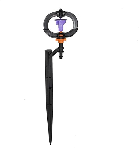 Conector de manguera giratorio para riego de jardín, césped, atomización, jardinería, conexión de riego de agua, manguera de 1/4, 4 unidades (color: