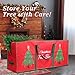 BlessedSeason Christmas Tree Storage Bag, Stores Up to 7.5ft Xmas Holiday Tree - With Wrap-around Carry Handle, Using 600D Oxford Cloth - Extra Large Storage Container for Trees and Decorations