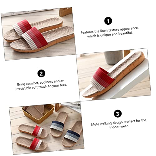 BESPORTBLE Comfortable Durable Home Slippers Japanese Texture Design Washable for Summer4