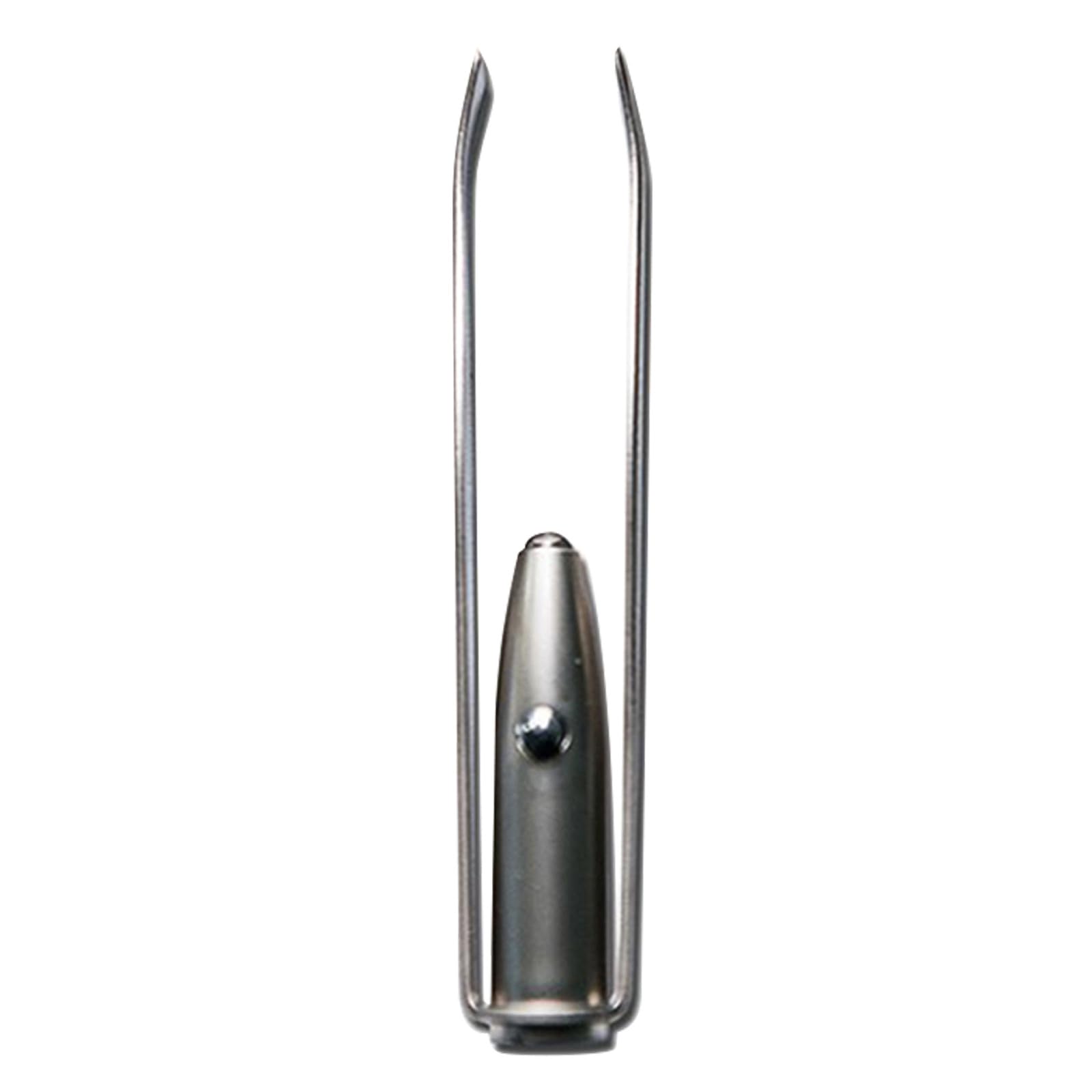 Pinzas faciales con luz LED para depilar cejas en acero inoxidable portátil