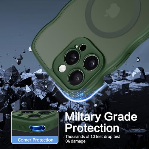 Coque antichoc iPhone 16 Pro MagSafe mate contre les rayures