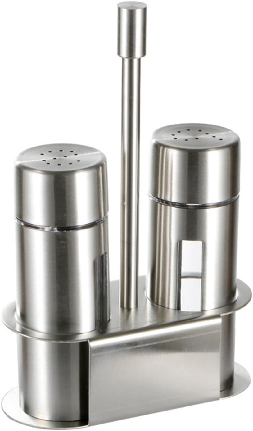 Large Capacity Kitchen Storage Bottles With Corrosions Resistance For Salt Pepper Granulated Seasonings Nonrust Steel Salt And Pepper Grinders Set