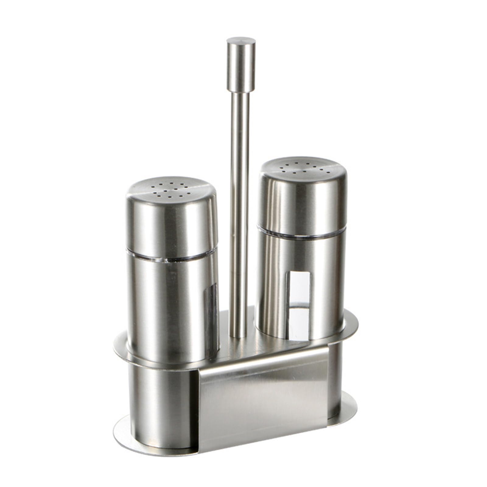 Nucelit Sturdy 304 Steel Spices Container Feature Pouring Control and Seal Lid for Seasoning Organization Spices Jars with Clear Window