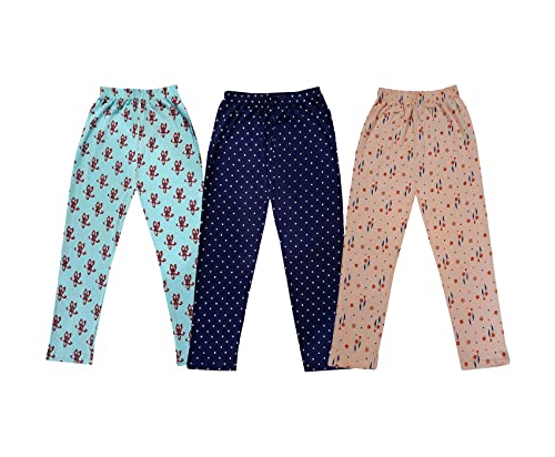 Image of KAYU Kids 100% Cotton Printed Capri for Girls - Regular Fit [Pack of 3]