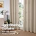 BGment Oatmeal Semi Sheer Linen Curtains for Living Room, Country Farmhouse Rustic Curtains 84 Inch Length 2 Panels Set Burlap Textured Light Filtering Home Decor Drapes, 52 x 84 Inch