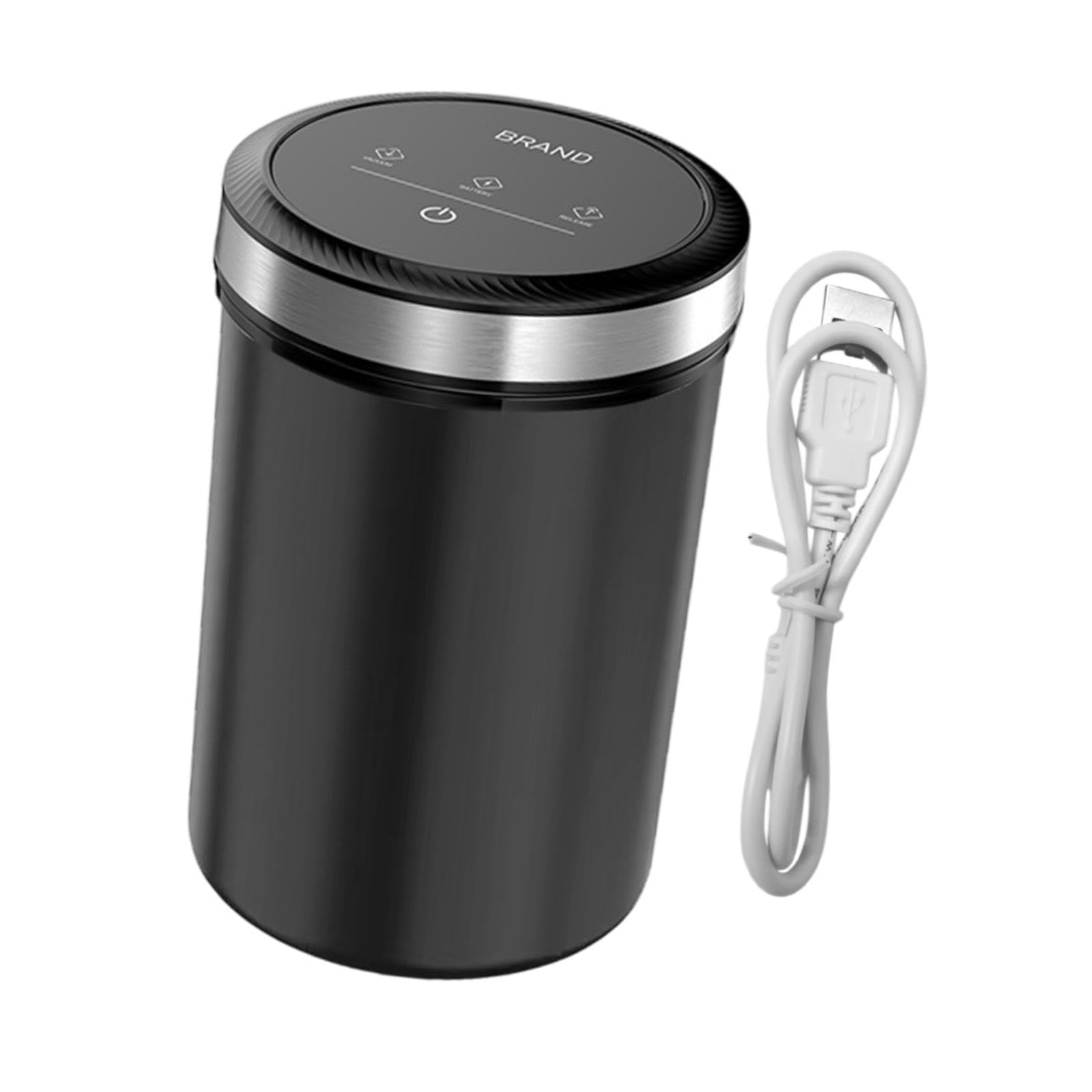 Colcolo Automatischer Vakuum-Kaffeebehälter, Vakuum-Lebensmittelaufbewahrungsbehälter, Kaffeebehälter aus Glas für Snacks, Kaffeebohnen, Trockenfutter, Zucker, Schwarz
