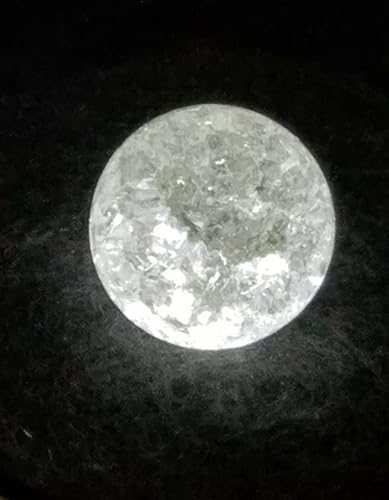 Miniatura 6 de Canicas fritas 10 canicas coleccionables agrietadas de color sólido 0077 gemas de vidrio