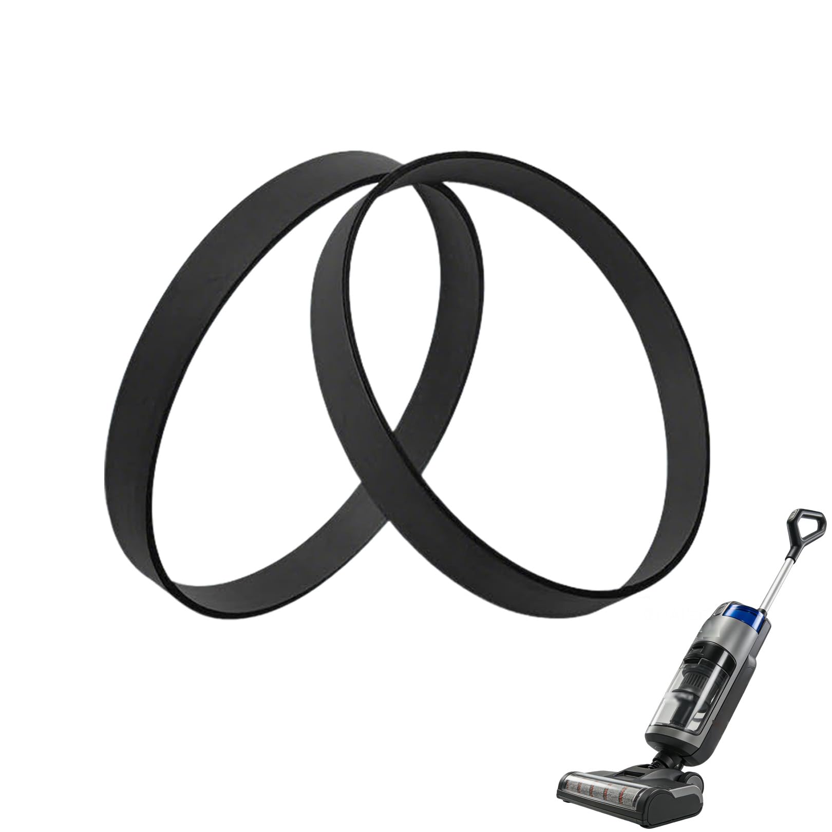 2Pcs Rubber Drive Belt Bands,Vacuum Cleaner Belts for Hoover,Universal Drive Rubber Belt Replacement Parts Vacuum Cleaner Belts for Proheat 2X,Fit Morphy Richards VAX Tesco Series Cleaners Alternative