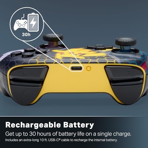 Image of PowerA Advantage Wireless Controller for Nintendo Switch 2 - Pokemon: Mega Evolutions, Officially Licensed, Hall Effects, Mappable Buttons, Pro Controller, C Button, Motion Controls