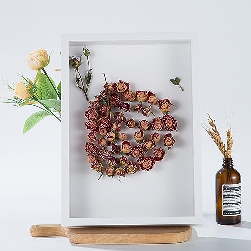 3D Bilderrahmen, 25x25 cm Bilderrahmen Tief, Objektrahmen Tief Bilderrahmen zum Befüllen Rahmen Quadratisch Rahmen für Wandbehang Oder Desktop