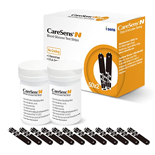 CareSens N Blood Glucose Test Strips (100 ct) - Only for CareSens...