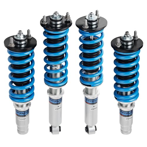 Image of FAPO PS+ Coilovers for Honda CR-V 1996-2001 RD1 RD2 RD3, 16 Level Damping Mono-Tube Adjustable Height Lowering Suspension Kits(Blue)