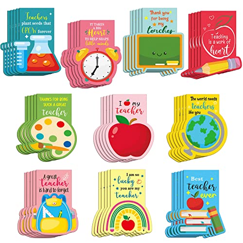 Eaasty 50 Pieces Teacher Magnetic Bookmarks Teacher Appreciation Bookmark Page Clips Graduation Christmas Teachers Thank You Gifts Magnet Page Markers for Teachers School Office Supplies