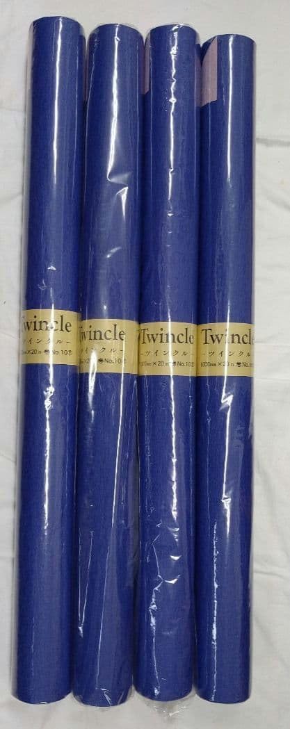 ちりめん調 リバーシブル和紙風 ロール紙 幅1㍍&times;20㍍巻 4本 色番10