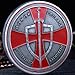 Knights Templar Challenge Coin – Red Cross & Shield Commemorative Coin, Viking Warrior Flipping Coin, Christian Collectible Gift