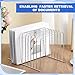 Chivertion 6 Pcs Desktop Organizer Wire Desk File Organizer Vertical Metal Stand up File Stand for Office Home, 11 Sections (Silver)