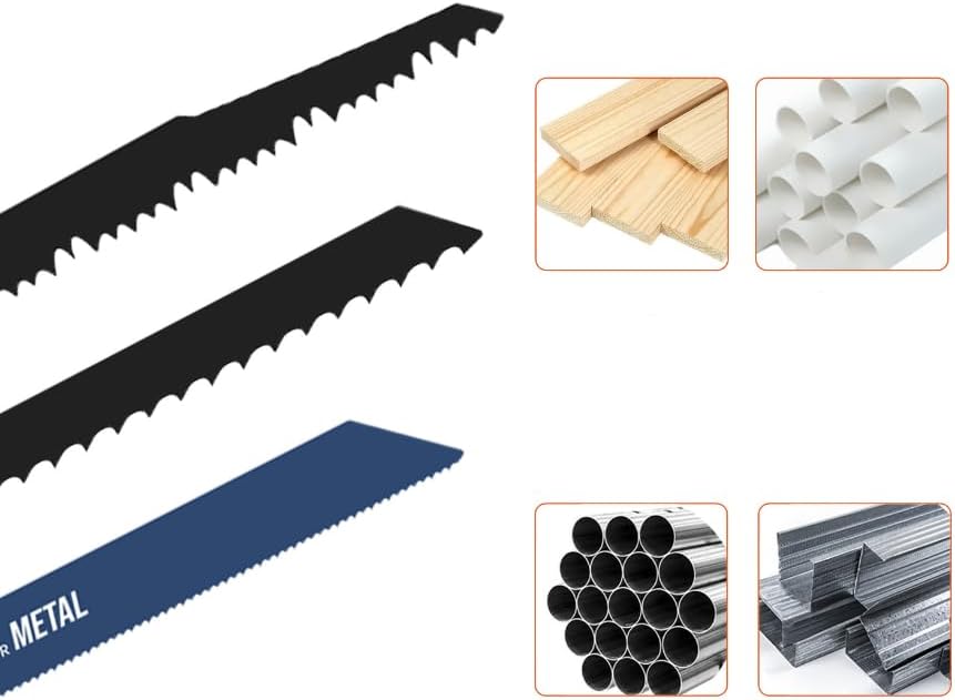 32Pcs/1Set Reciprocating Saw Blades Multi-Functional Saw Cutter Blades For Cutting Wood Plastic Pipe Metal Woodworking Tools Power Tool Accessories