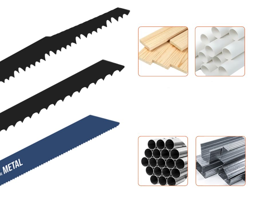 Juego de 32 hojas de sierra alternantes multifuncionales para cortar tubos de plástico y madera, herramientas de carpintería, accesorios de herramientas eléctricas