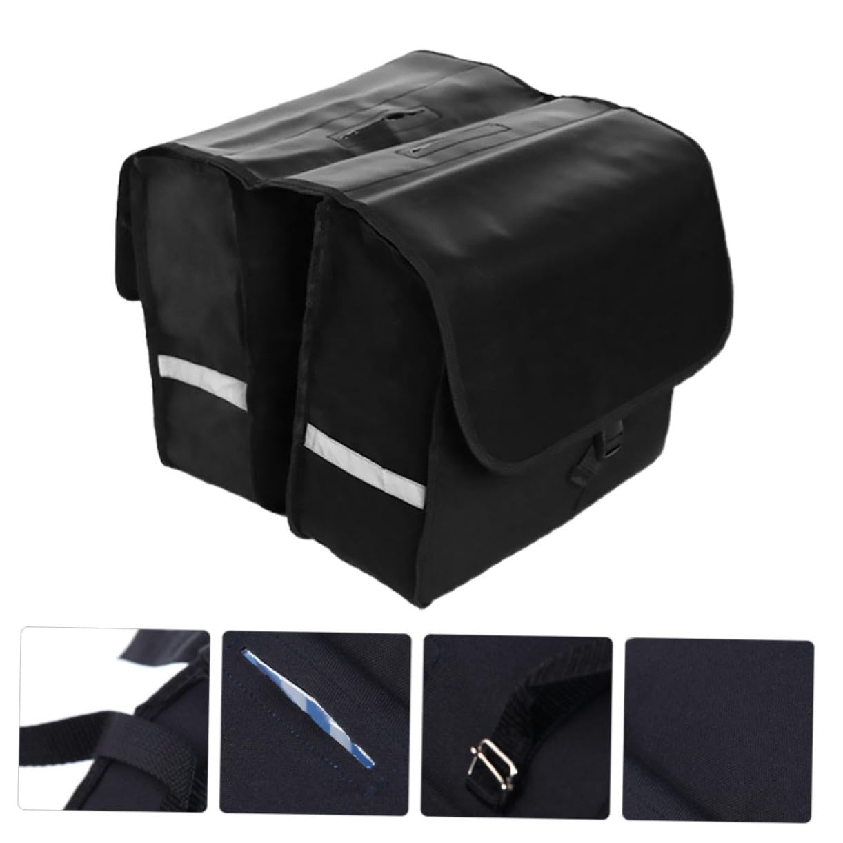 BESTonZON Borsa Portapacchi Bicicletta con Fascia Riflettente