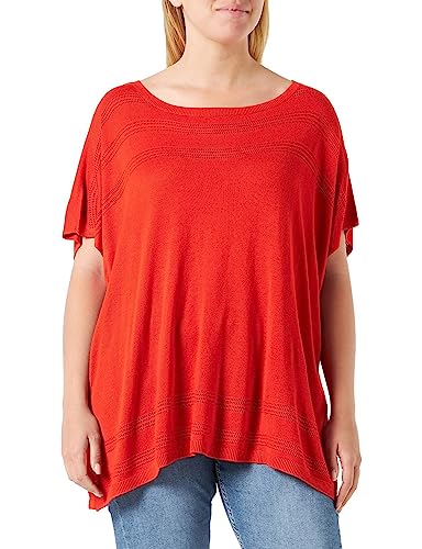 Poncho s.Oliver naranja de mujer con caída asimétrica y talla única