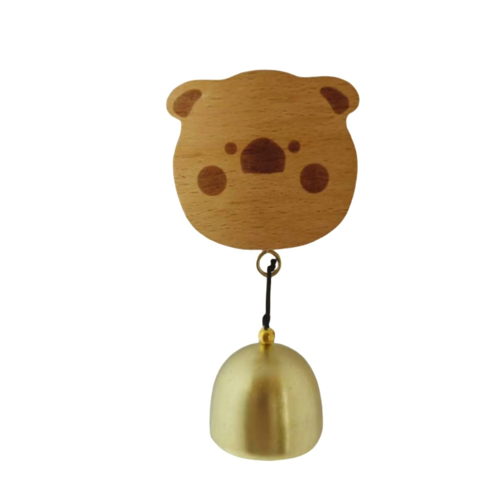 ordinarYone Easy Installation Adhesive Mount Doorbell Wooden Animal Shopkeeper Bells Door Chimes Without Tool Required Simple Setups