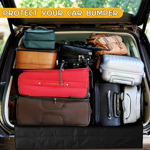 Image of Tinideya Large Rear Bumper Protector for Cars 41 x 25 Inch Bumper Guard Foldable Protective Mat Dog Blanket Cargo Liner Preventing Scratches While Unloading and Loading for SUV Van Truck Vehicle