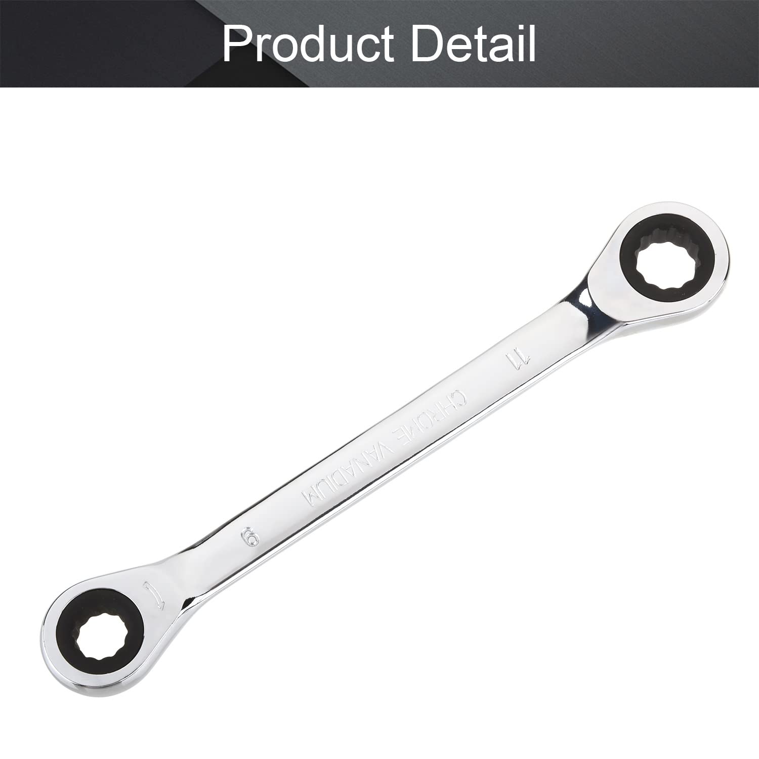 6mm-32mm Llave De Engranaje Cromo Vanadio Acero Métrico Cabeza Fija