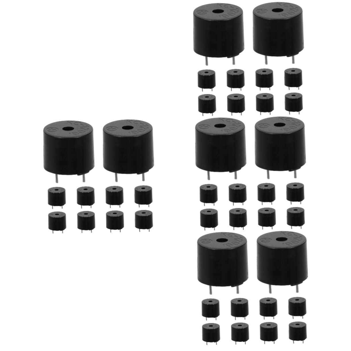 Housoutil 4sets Electronic 5v Piezo High Decibels Alarm for Printers Copiers 10pcs*4