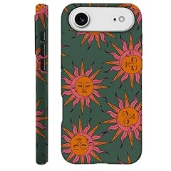 Pink Orange Sun Moon Faces