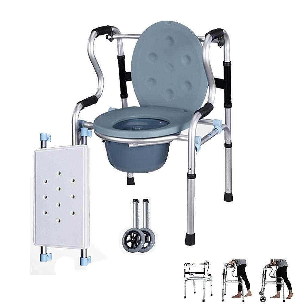 Buy Shower Chair Commode Chair Walking Frame Mobility Aids Adjustable