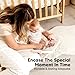 Personalized Baby Hand and Footprint Kit, Quick Dry Clay - Newborn Keepsake Feet and Handprint Kit, Nursery Picture Frame, New Mom Gifts for Baby Showers & Registry (Alpine White)