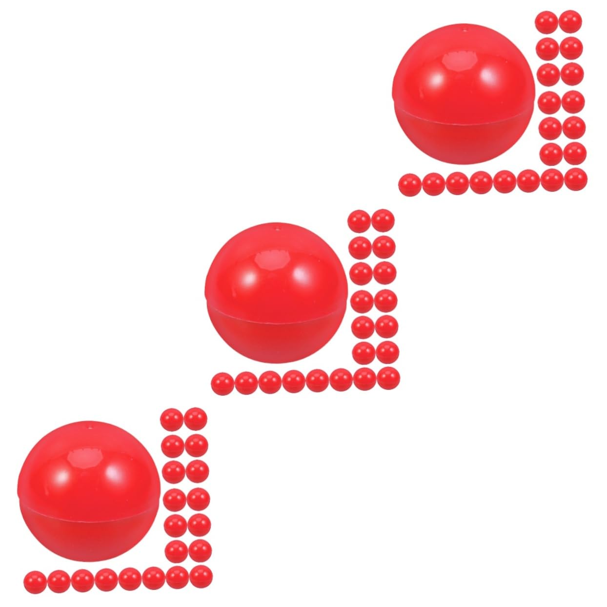 ULDIGI 3sets Halloween Bingo Prize Balls Plastic Game Balls for Events 25pcs*3