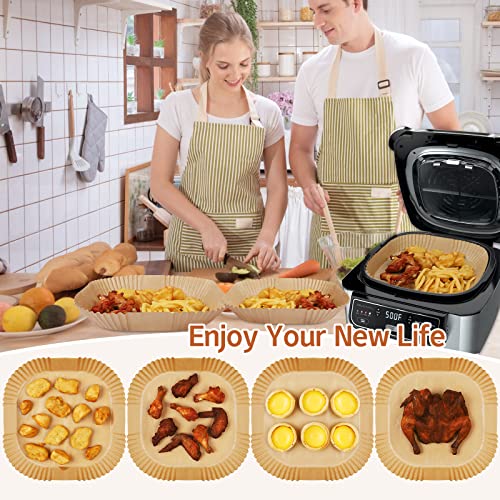 Air Fryer Liners For Ninja Ag301 Foodi Grill Accessories,100Pcs Air Fryer Disposable Paper Liner For Ninja Ag301 5-In-1 Grill Air Fryer Parchment Paper Liners Ninja Foodi Air Fryer Oven Baking Paper #TOP3