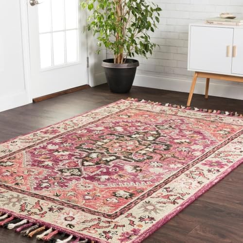 Image of Hand Tufted Premium Rug Premium Wool Carpet for Living Room Bedroom and Hall Size 10x14 Feet Color Multi