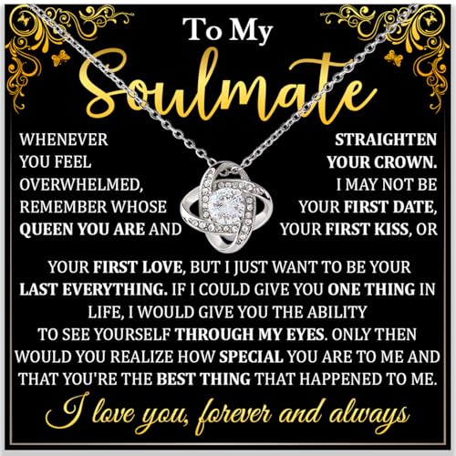 Chiside To My Soulmate Necklace - For Women Wife Girlfriend - Birthday Gift Ideas