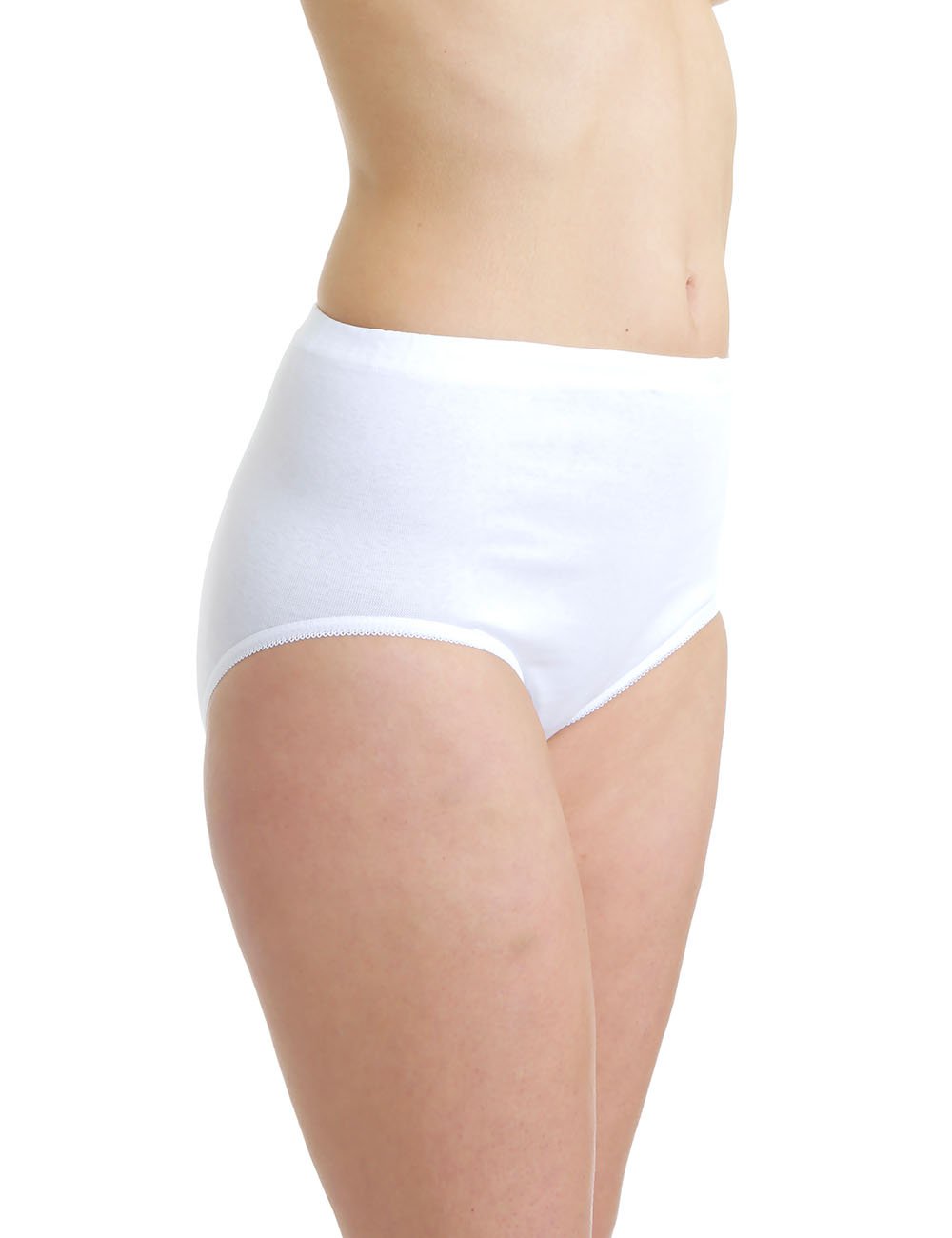Damen Taillenslip 6er Pack Seamless Stretch Baumwolle