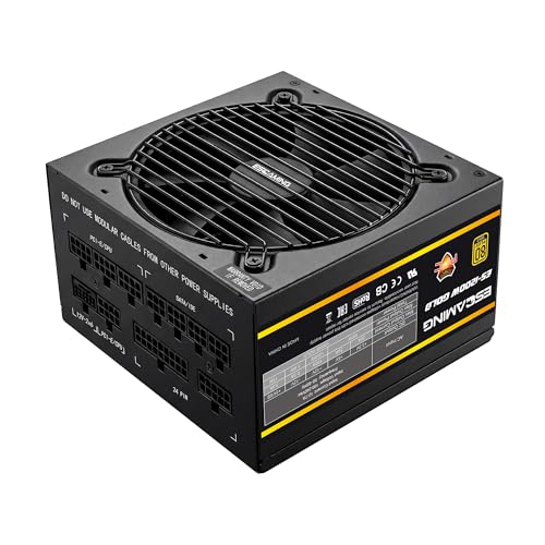 1200W ATX 3.1 Power Supply 80 Plus Gold Certified Fully Modular PSU PCIe 5.1 Ready with 12VHPWR Cable 120mm Silent Fan High Efficiency Gaming PC Power Supply