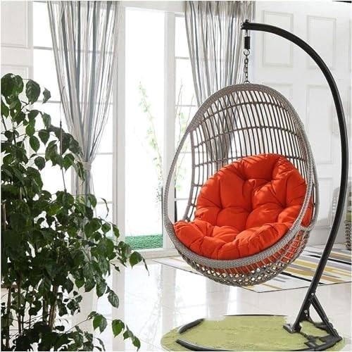 Chaise balançoire en rotin Gar haut de gamme pour décoration intérieure chic