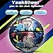 YeahShoot Tie-Dye Glow in the Dark Basketball-First Artistic Night Glow Ball, Size 7, Includes Air Pump&Bag, Essential for Outdoor Courts,Ultimate Novel Gift (Red＆Blue-Swirl Design, Size 7/29.5