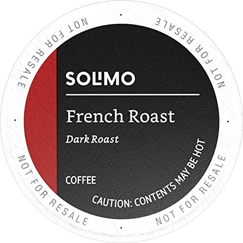 Amazon Brand - 100 Ct. Solimo Dark Roast Coffee Pods, French Roast, Compatible with Keurig 2.0 K-Cup - //coolthings.us