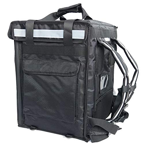 Pk-65Abl:10"-12" Pizza Delivery Backpack Bag 16" L X 12" W X 18" H, Open From Top And Side. Insulated Food Delivery Box, Insulated Cabinet For Catering, Restaurant, Delivery Bike Drivers #TOP6