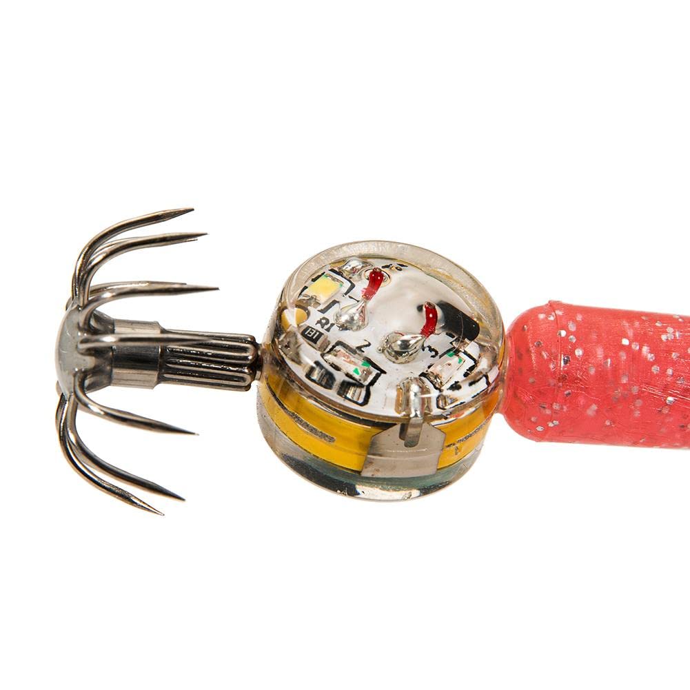 Lampada subacquea a LED for pesci con calamari e polpo da pesca (rosa)