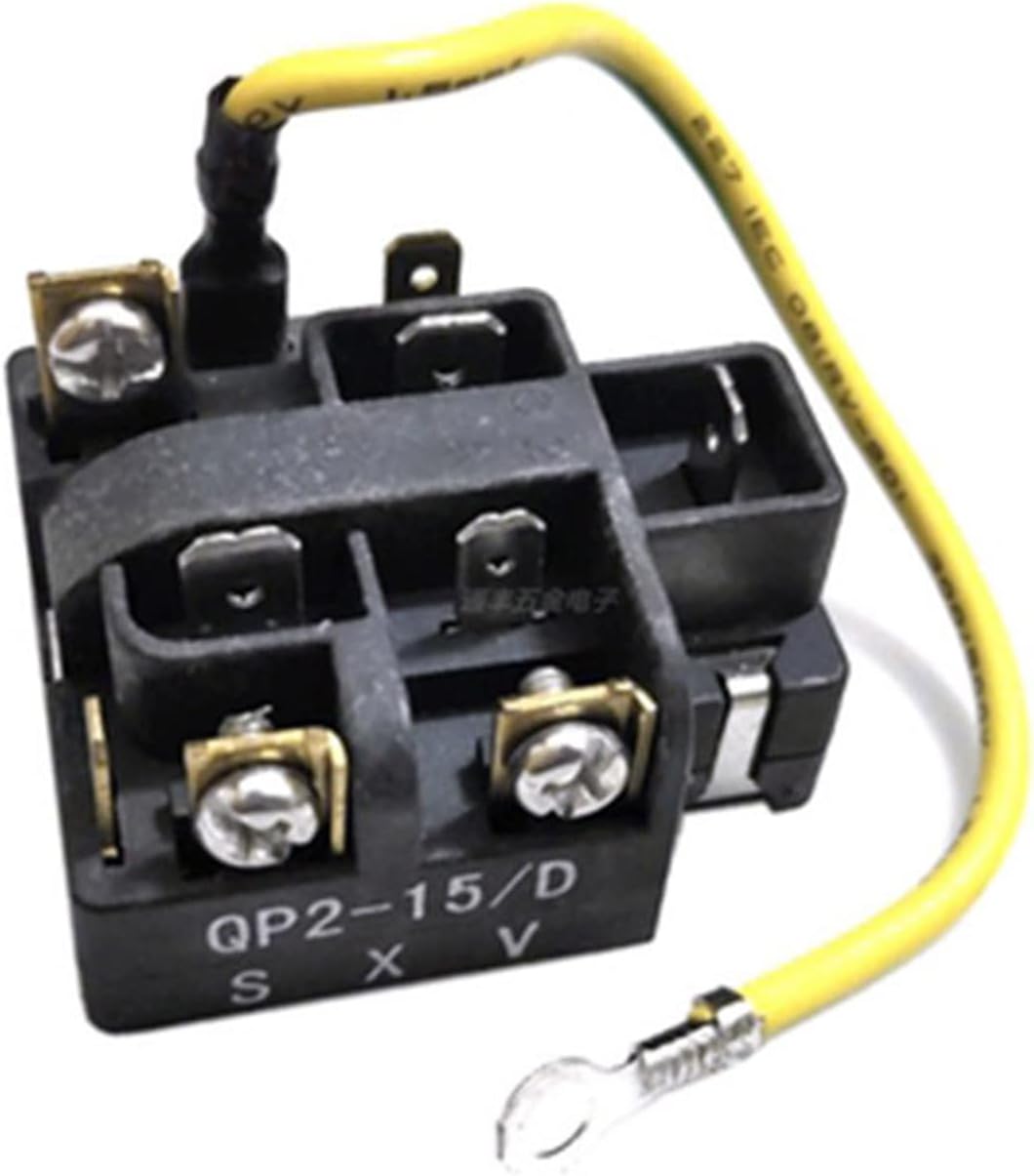 QP2-15/D Refrigerator Starter+Round Protector+4uf Refrigerator Capacitor, Compressor Overload Starter Compatible for Haier Refrigerator Replacement Accessories