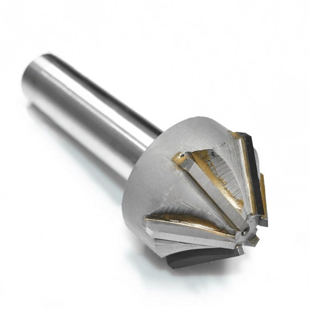 Herramienta de desbarbado de chaflán Cortador de biselado con hoja carburo soldadura, herramientas fresado Metal CNC 60/90 grados, cortador chaflán 16-40mm 1 ud