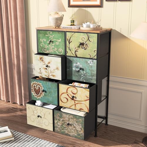 【Materiali di alta qualità】 Cassettiera alta è realizzata con materiali rinforzati, questa cassettiera a cinque cassetti garantisce affidabilità e durata. Cassettiera da scrivania con una finitura curata per offrire un'esperienza utente ottimale. Ideale per riporre oggetti in camera da letto, corridoio o ingresso.
