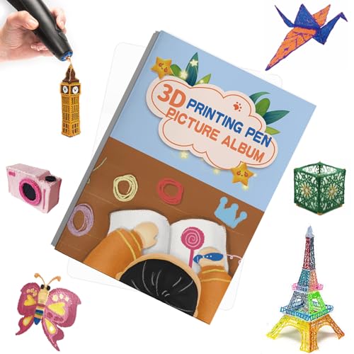 3D Printing Drawing Book with 42 Patterns and PVC Board